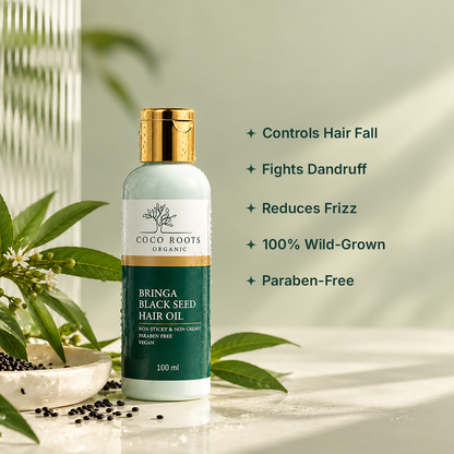 Bringa Black Seed Oil + Neem Wood Comb