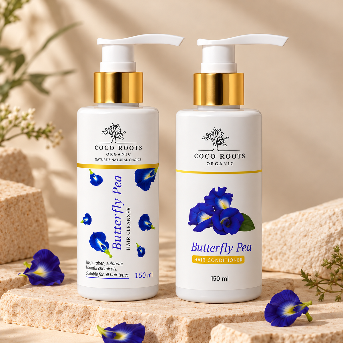 Butterfly Pea Cleanser and Conditioner Combo