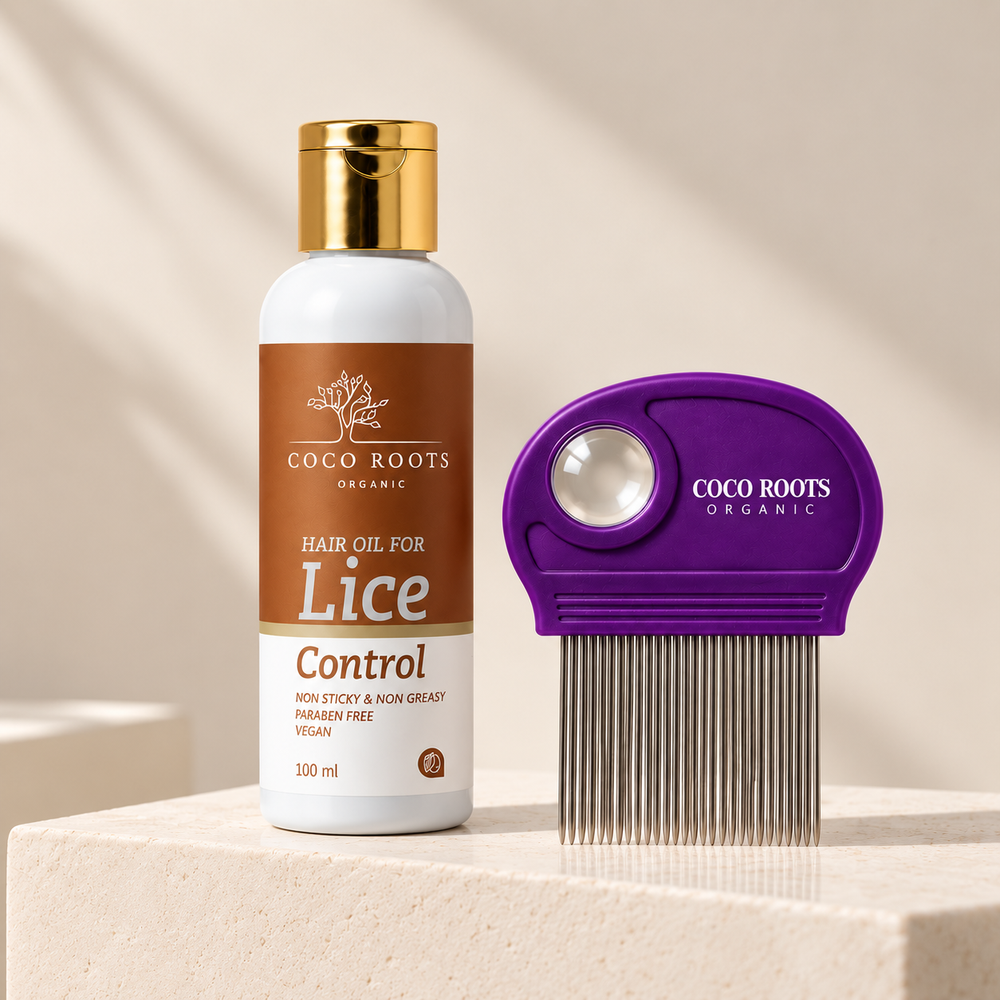 Coco Roots Lice Control Oil and Lice Comb