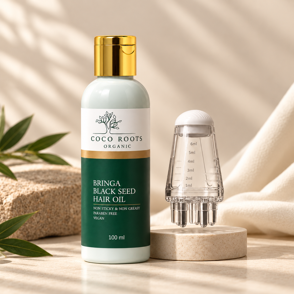 Coco Roots Bringa Black Seed Hair Oil and Scalp Mate