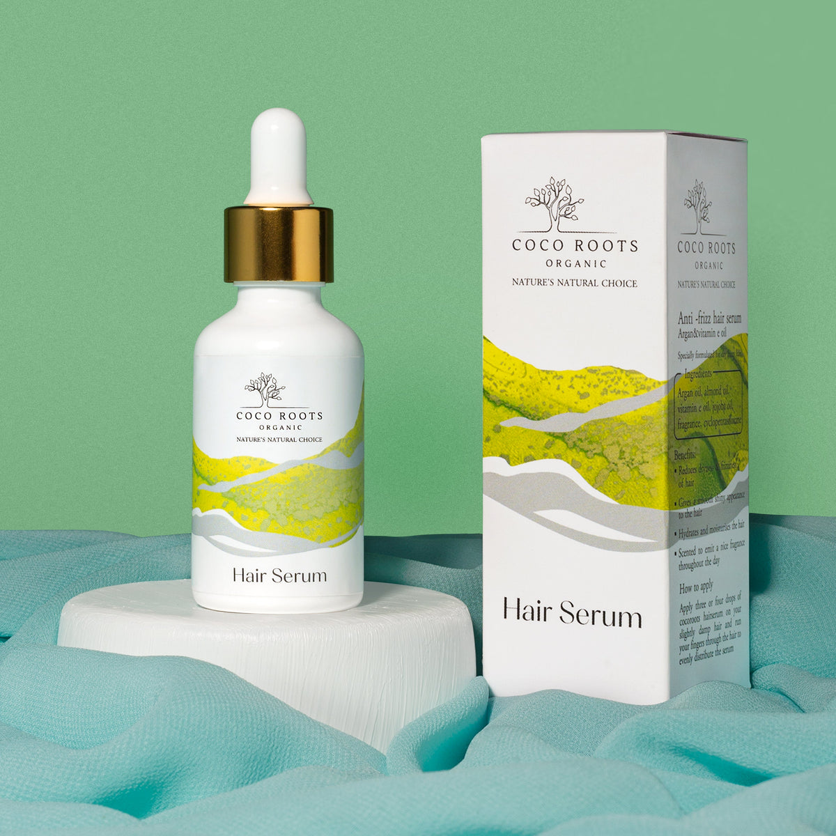 Anti Frizz Hair Serum With Argan & Vitamin-E Oil